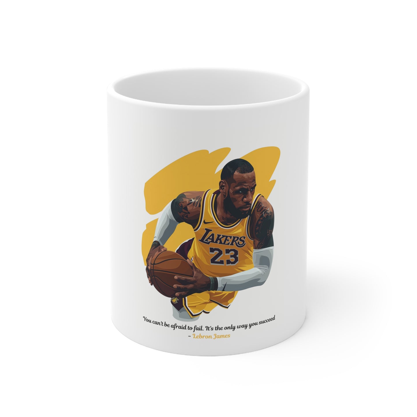 LeBron James Inspirational Ceramic Mug (11oz).