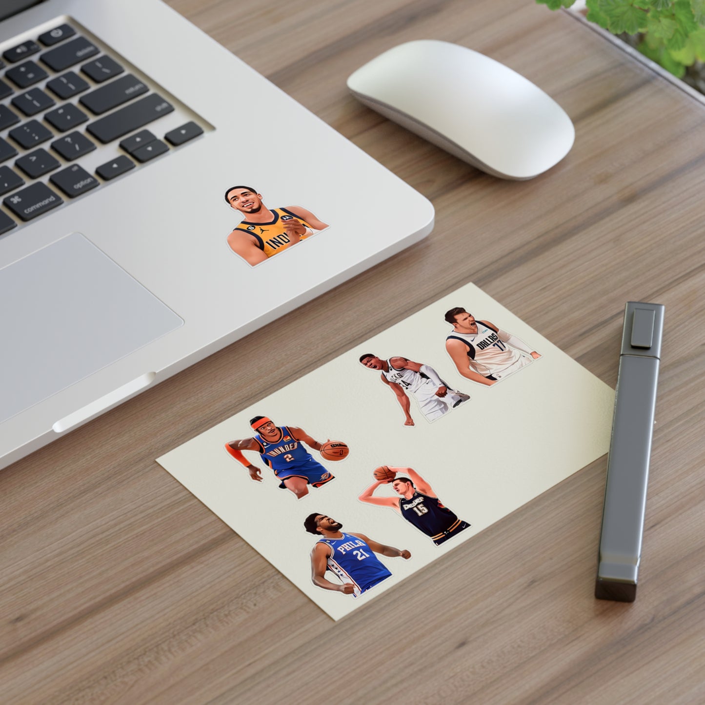 Exciting NBA Super Stars Sticker Sheet